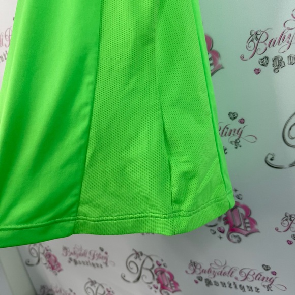 Adidas tank top stretchy, soft, neon, green Women's Vibrant Lime Tank Top - Picture 7 of 10